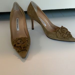 Manolo Blahnik Suede Pumps